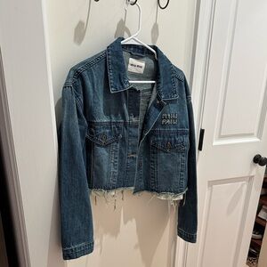 Miu Miu style Denim Jacket